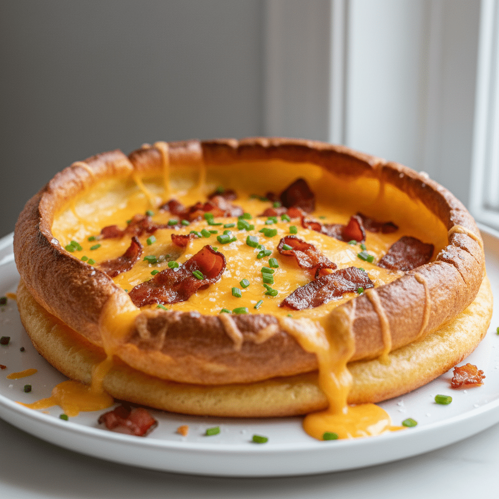 Cheddar Bacon Dutch Baby