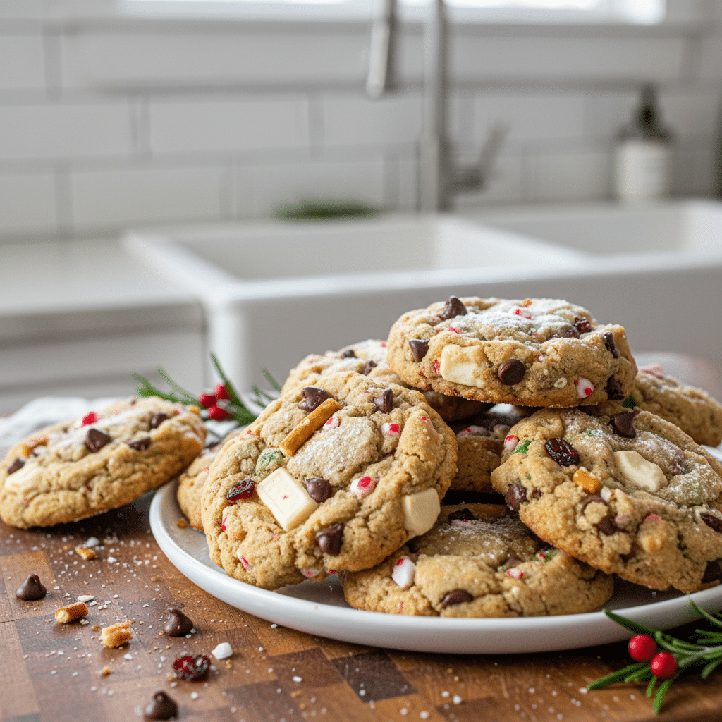 Christmas Kitchen Sink Cookies