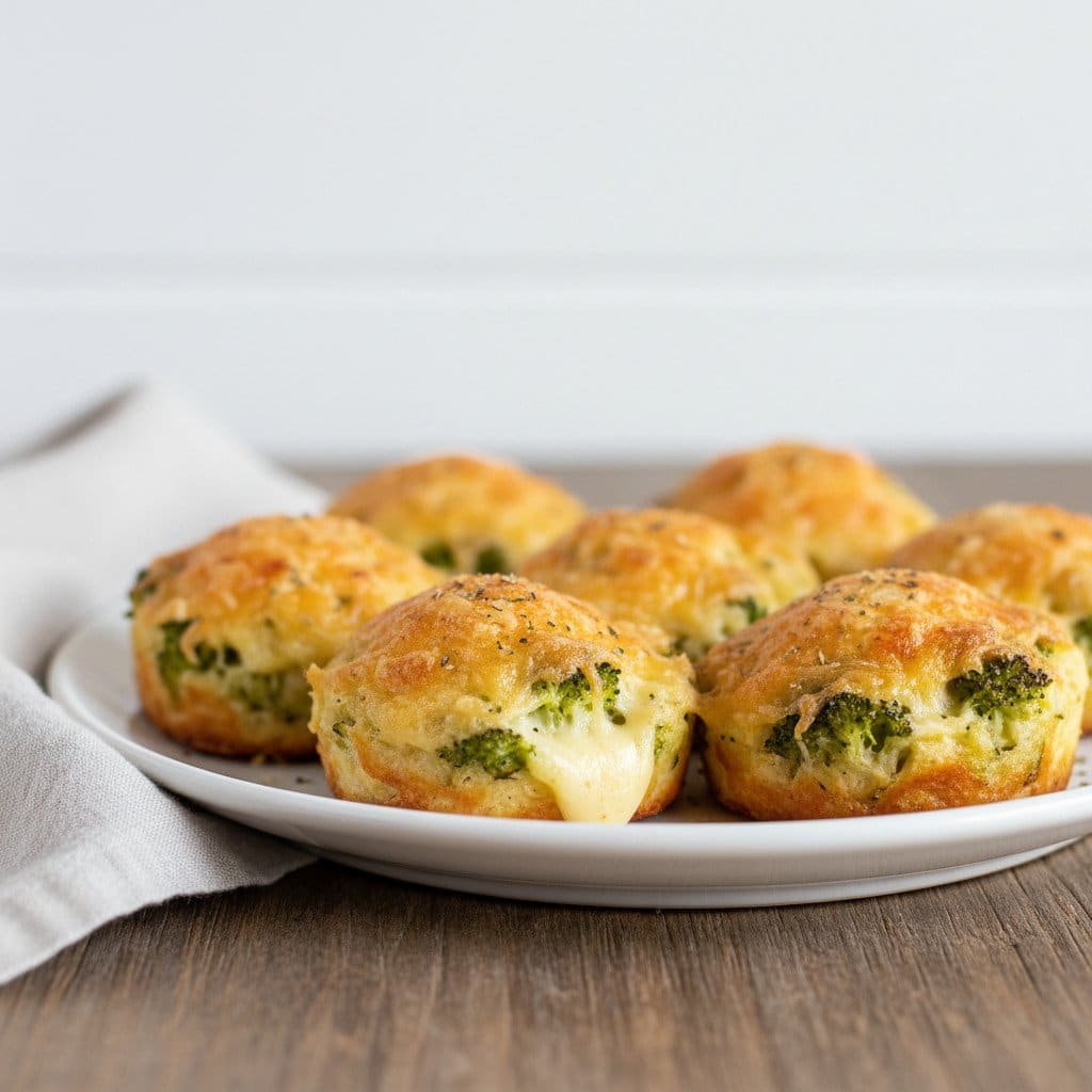 Low Carb Broccoli Cheese Rounds