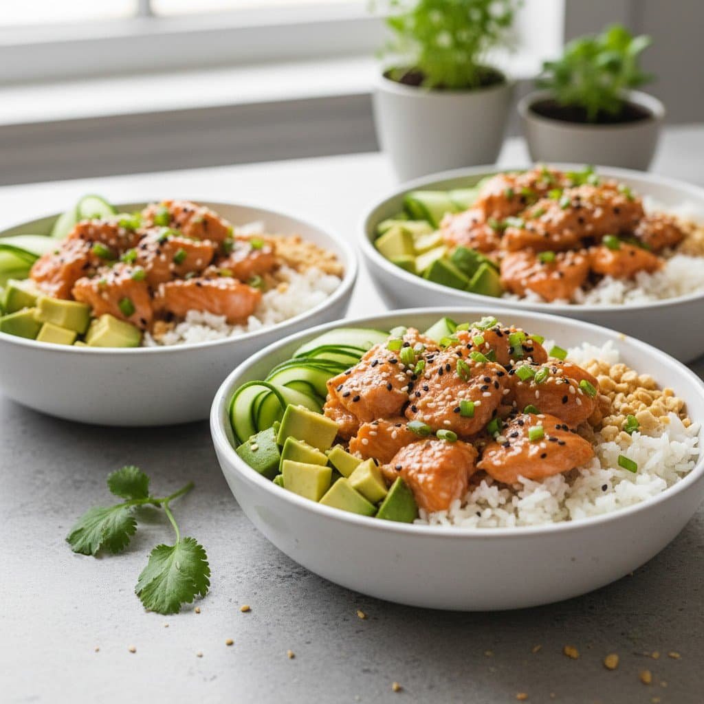 Amazing Bang Bang Salmon Bowls